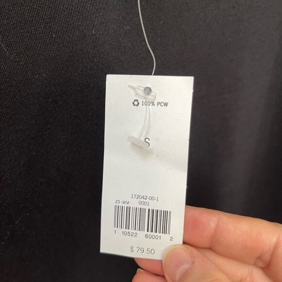 Banana Republic Black Sleeveless Flapper Silhouette Fringe Tunic Tank Top Small - Picture 4 of 6